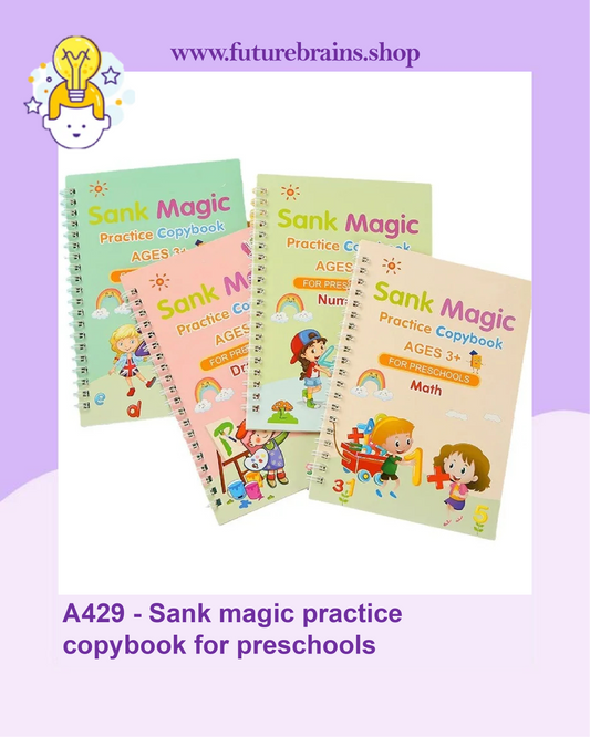 A429 - Sank magic practice copybook for preschools (set of 4 books)