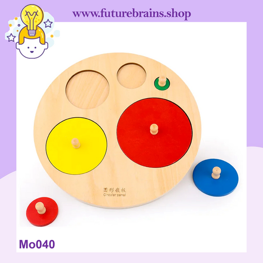 Mo040 - Montessori circles sorting puzzle