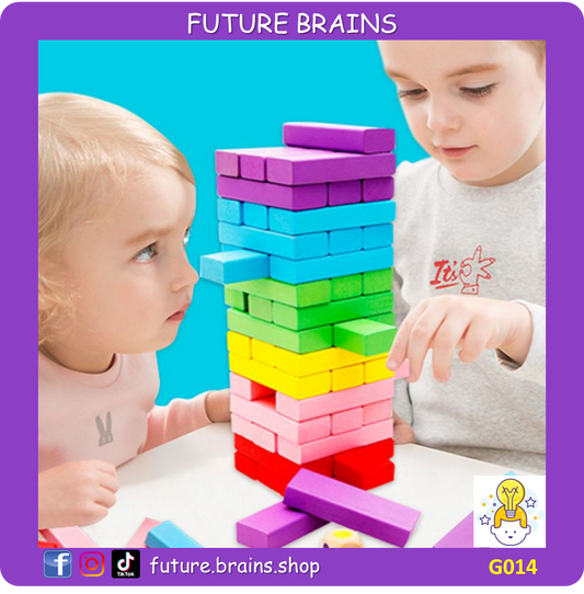 G014 - Colored Jenga blocks 48 pcs