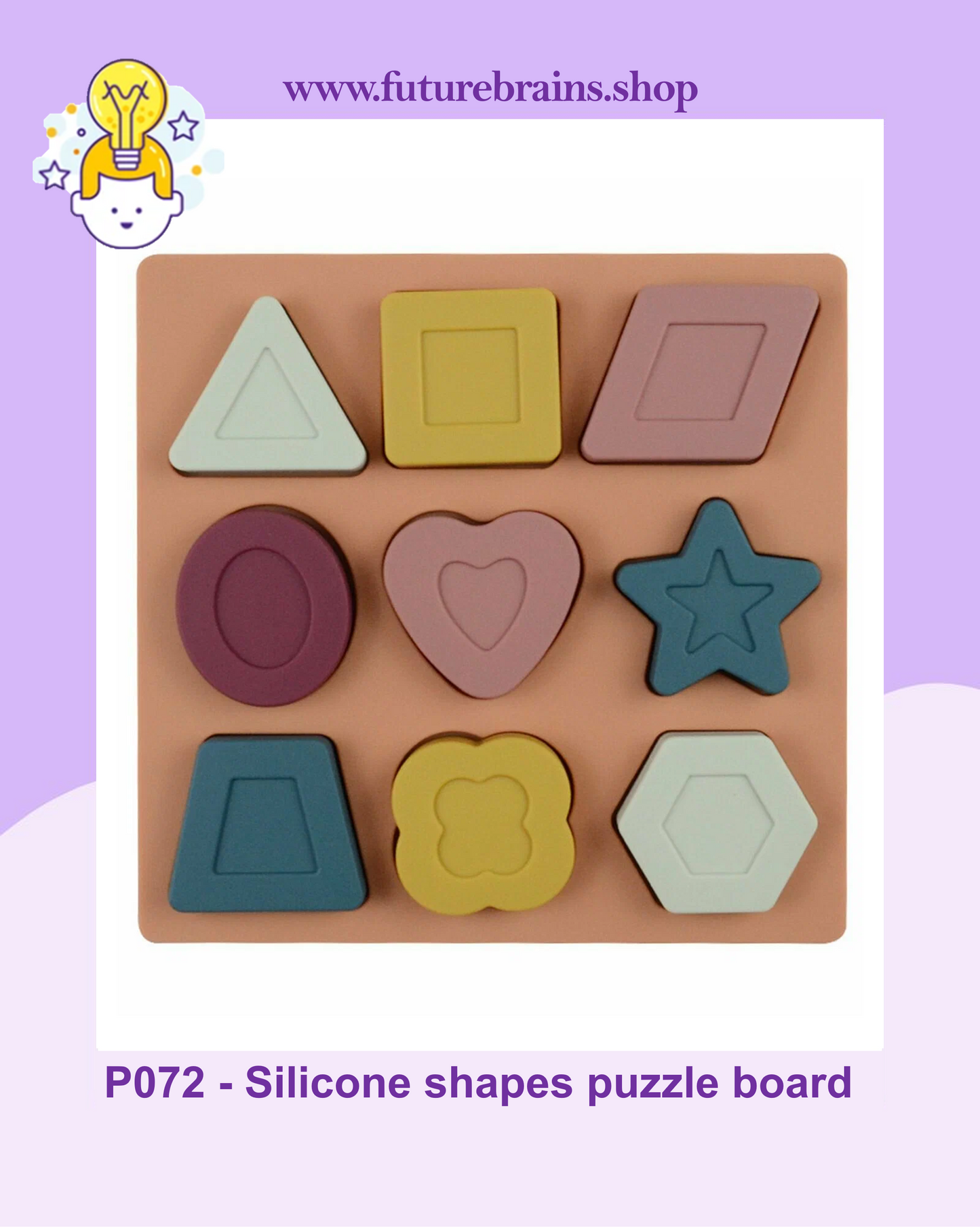 P072 - Silicone shapes puzzle board