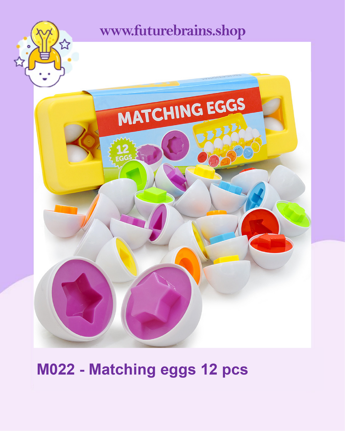 M022 - Matching eggs 12 pcs