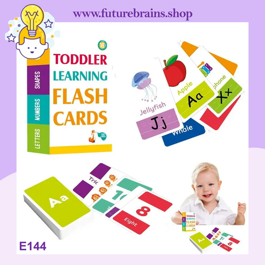 E144 - Toddler learning flash cards (yellow box)