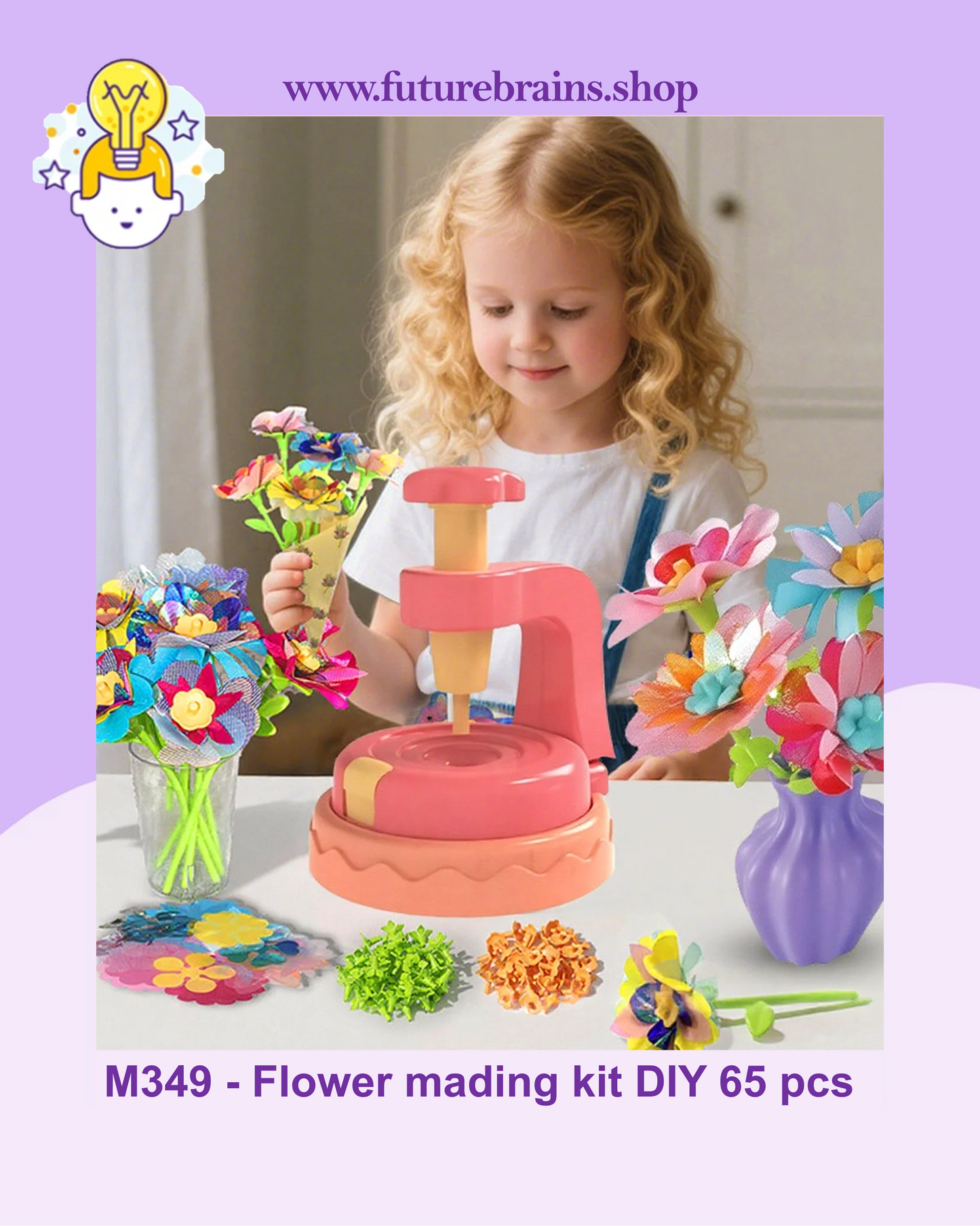 M349 - Flower mading kit DIY 65 pcs