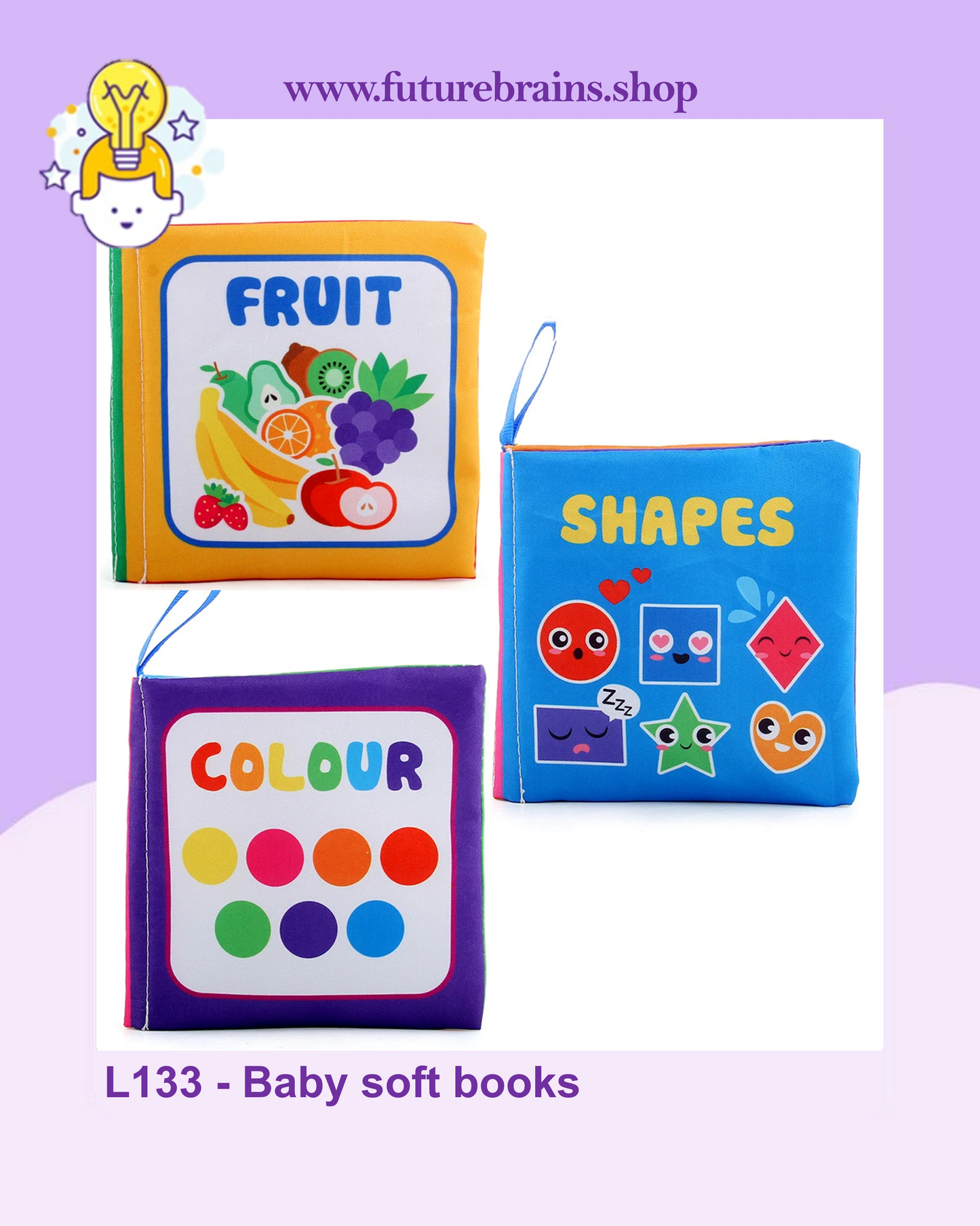 L133 - Colored baby soft books