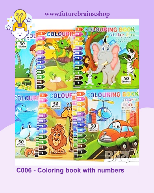 C006 - Coloring book with numbers