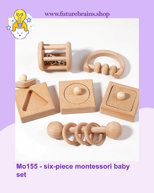 Mo155 - six-piece montessori baby set