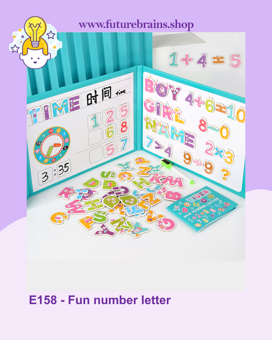 E158 - Fun number letter (magnetic book)