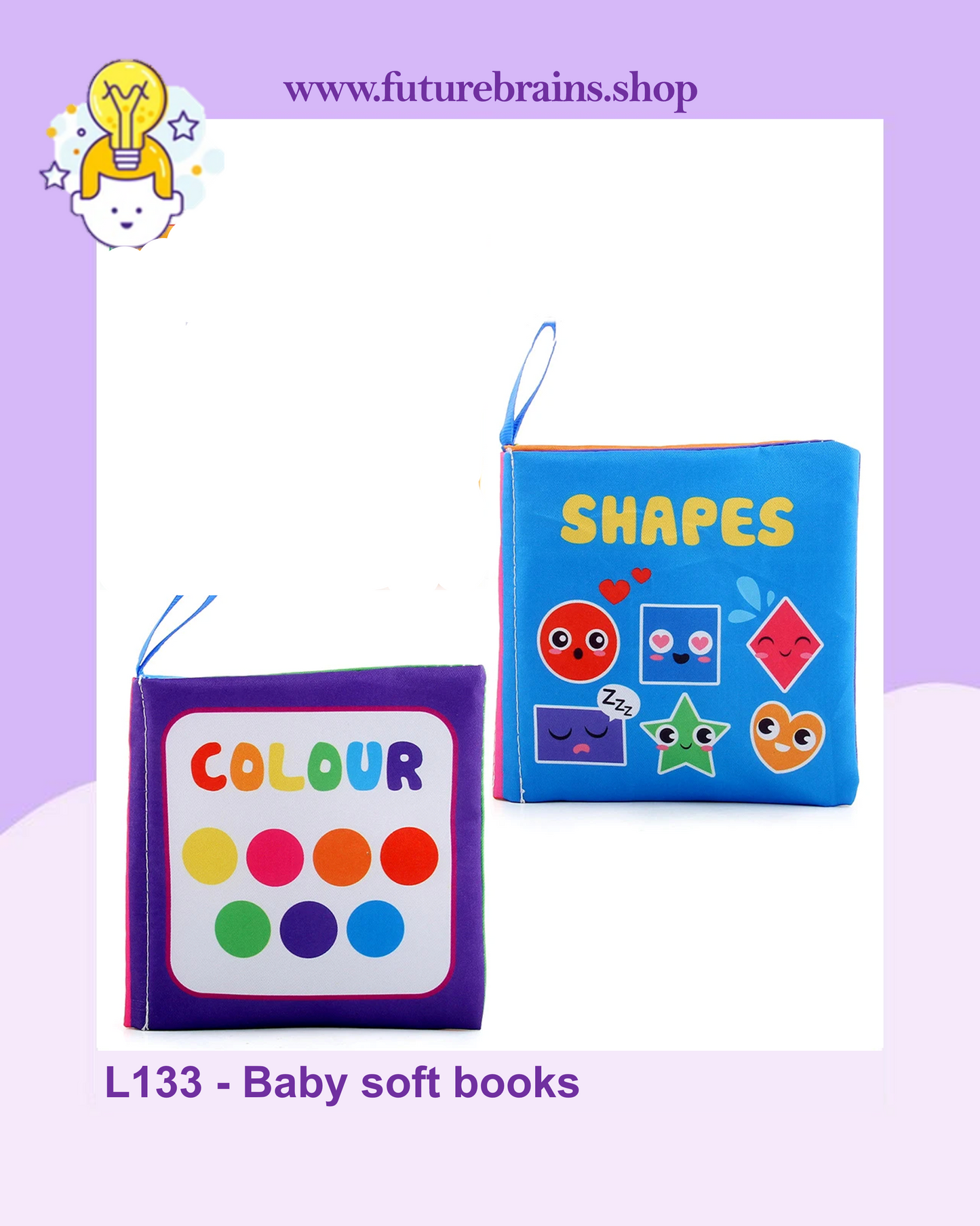 L133 - Colored baby soft books