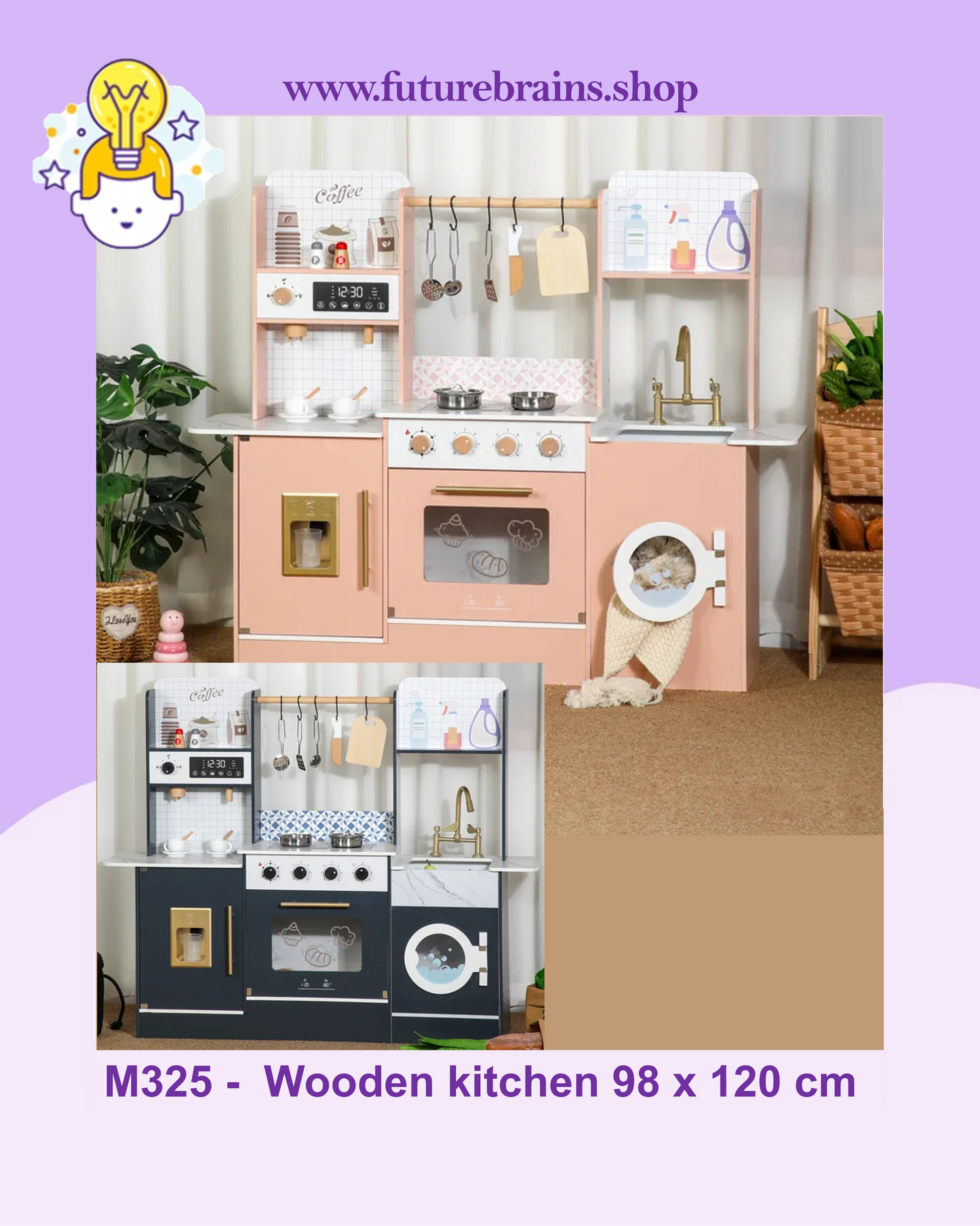 M325 -  Wooden kitchen 98 x 120 cm (FREE DELIVERY)