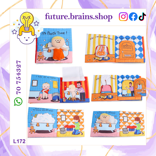 L172 - It's bath time soft book