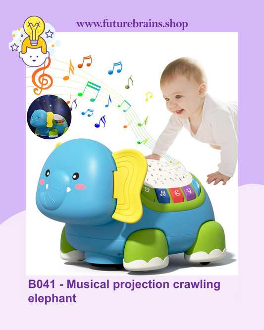 B041 - Musical projection crawling elephant