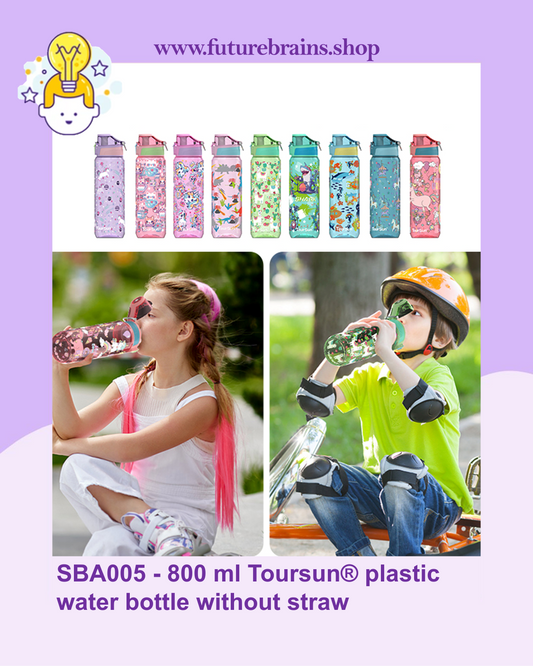 SBA005 - 800 ml Toursun® plastic water bottle without straw