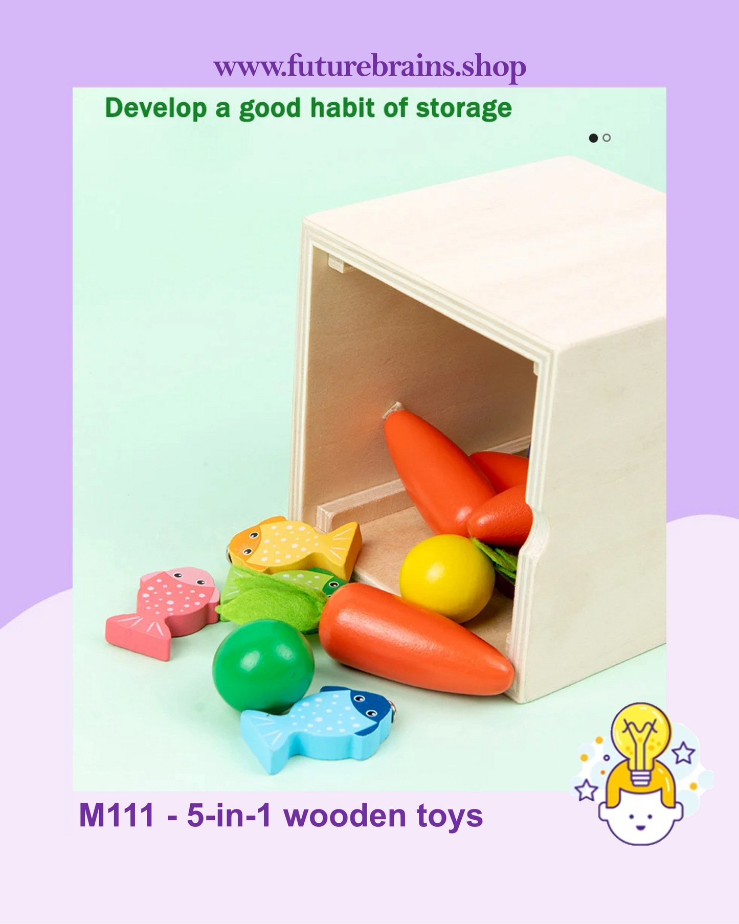 M111 - 5-in-1 wooden toys