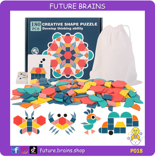 P018 - 180 pcs creative shape puzzle