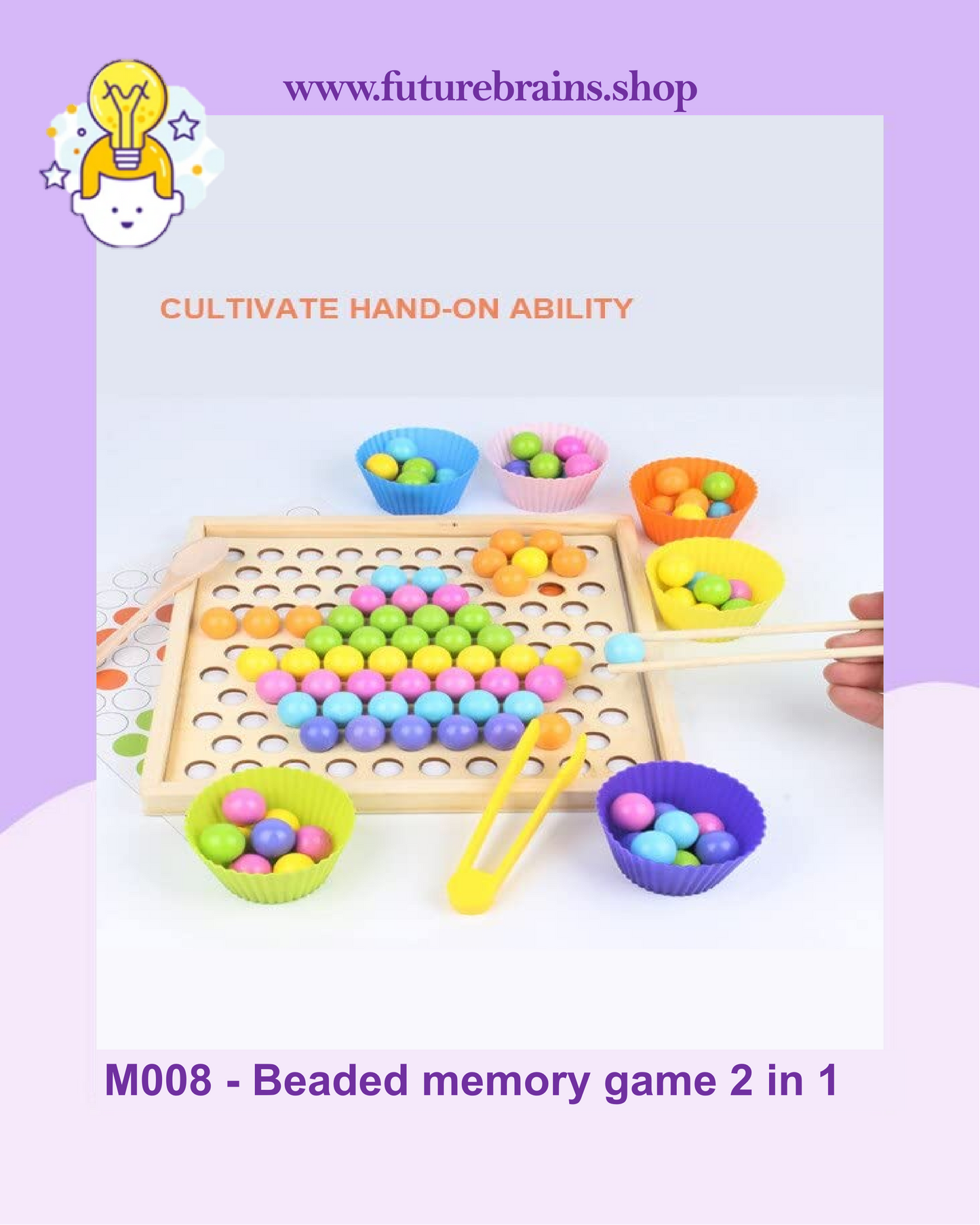 M008 - Beaded memory game 2 in 1