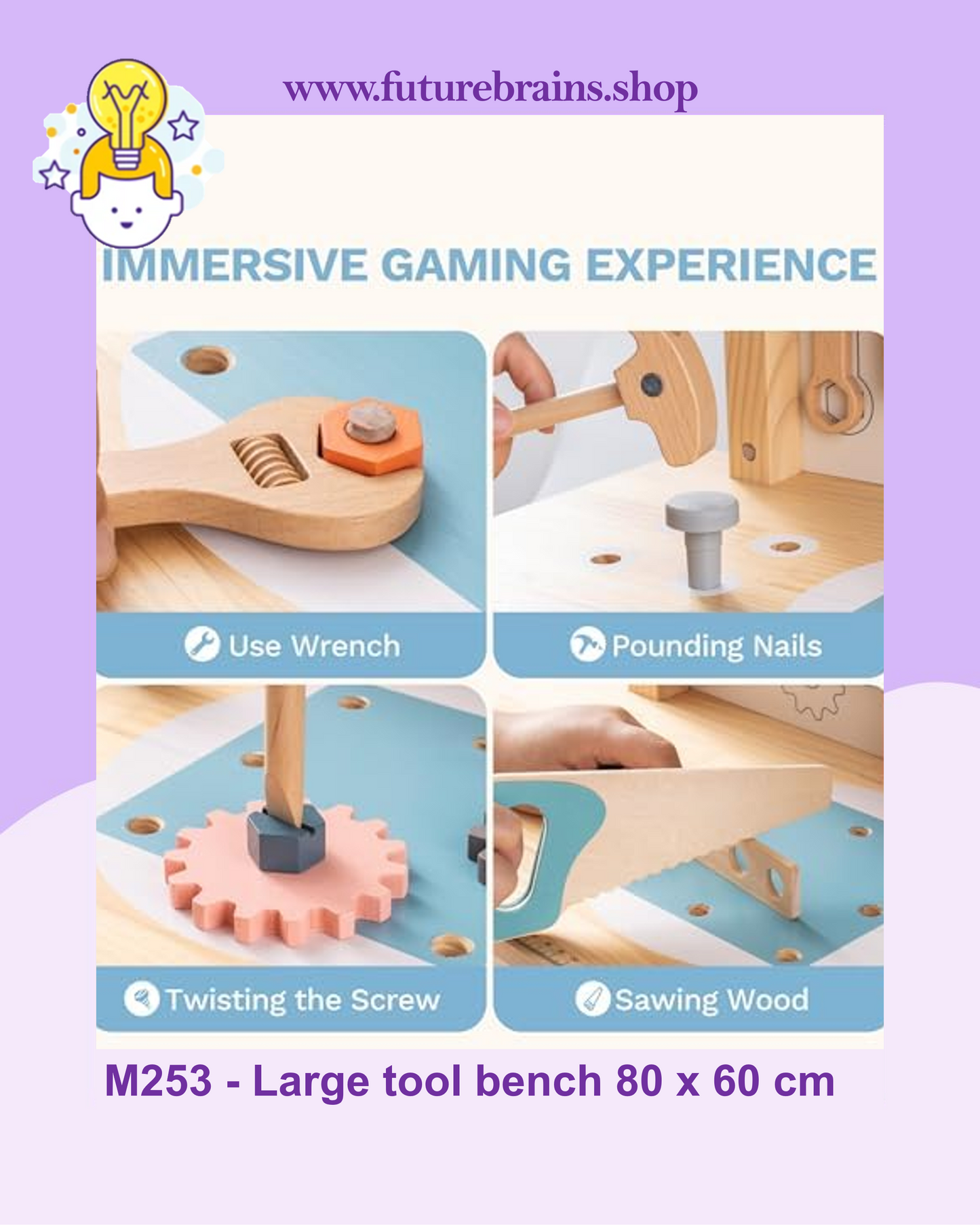 M253 - Large tool bench 80 x 60 cm (FREE DELIVERY)