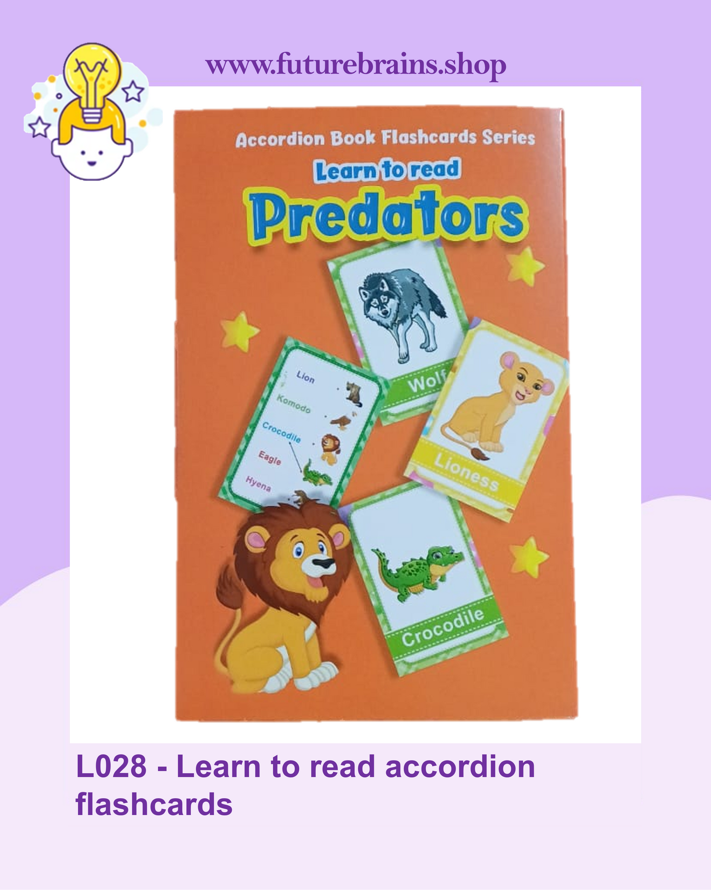 L028 - Learn to read accordion flashcards