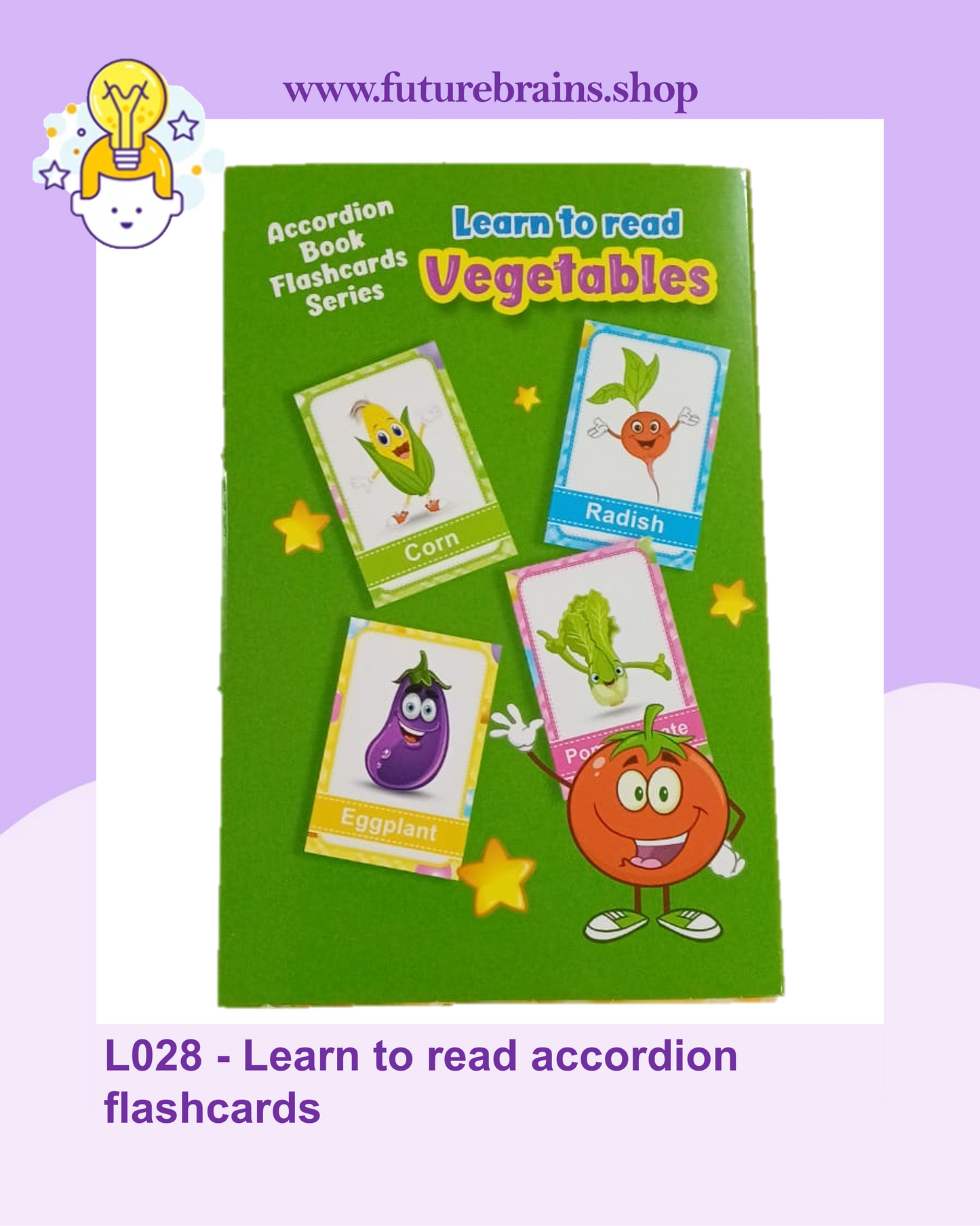 L028 - Learn to read accordion flashcards