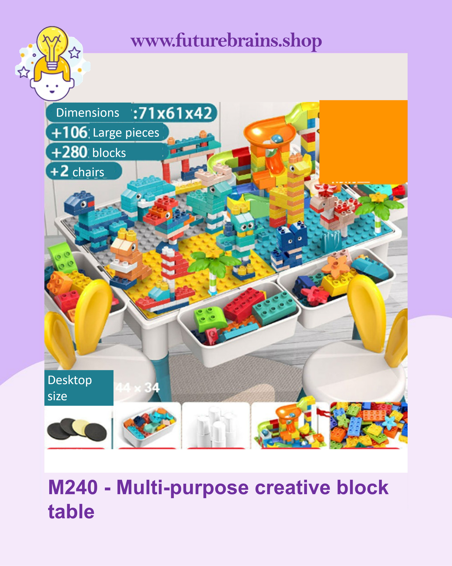 Multi-purpose creative block table (FREE DELIVERY)