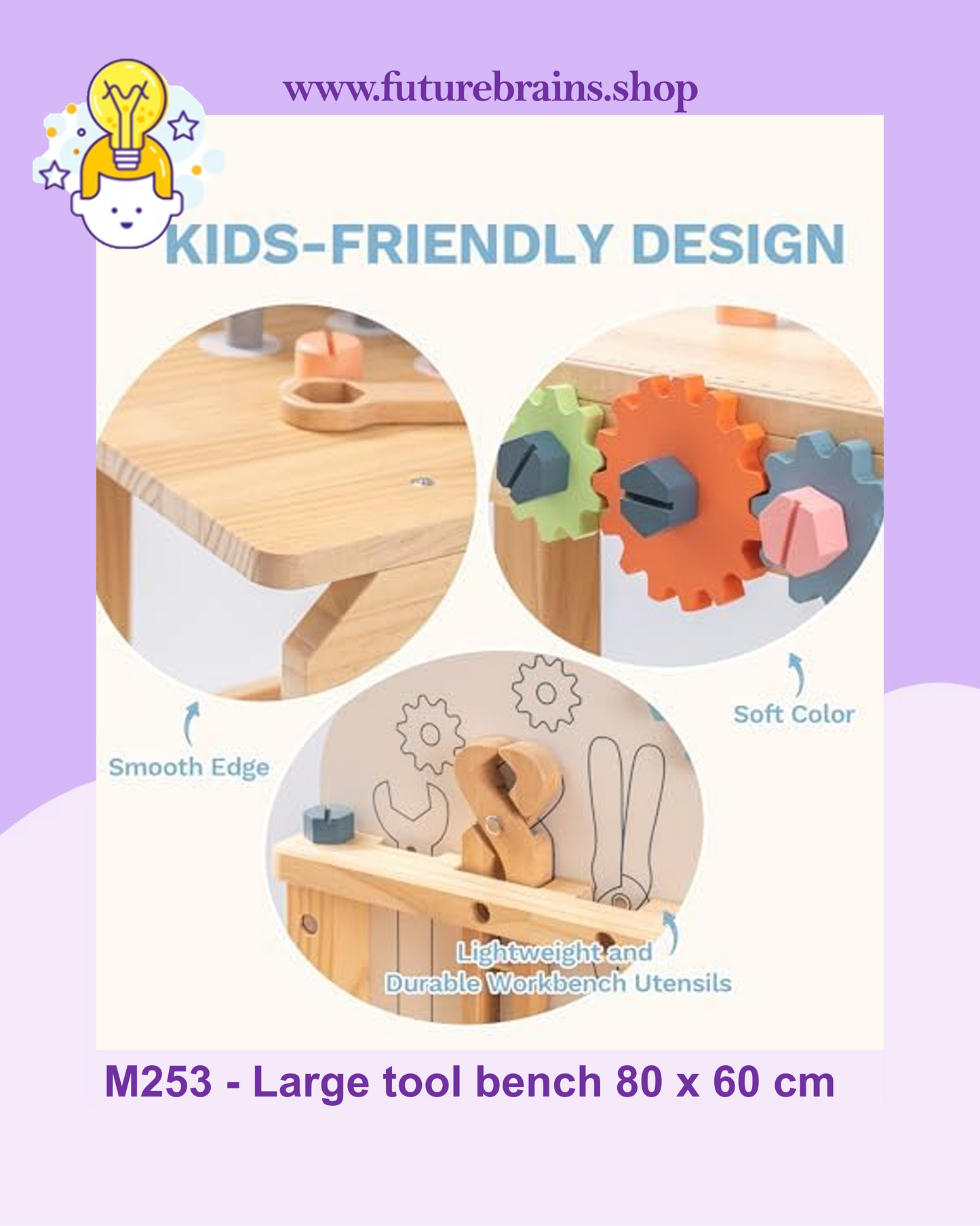 M253 - Large tool bench 80 x 60 cm (FREE DELIVERY)