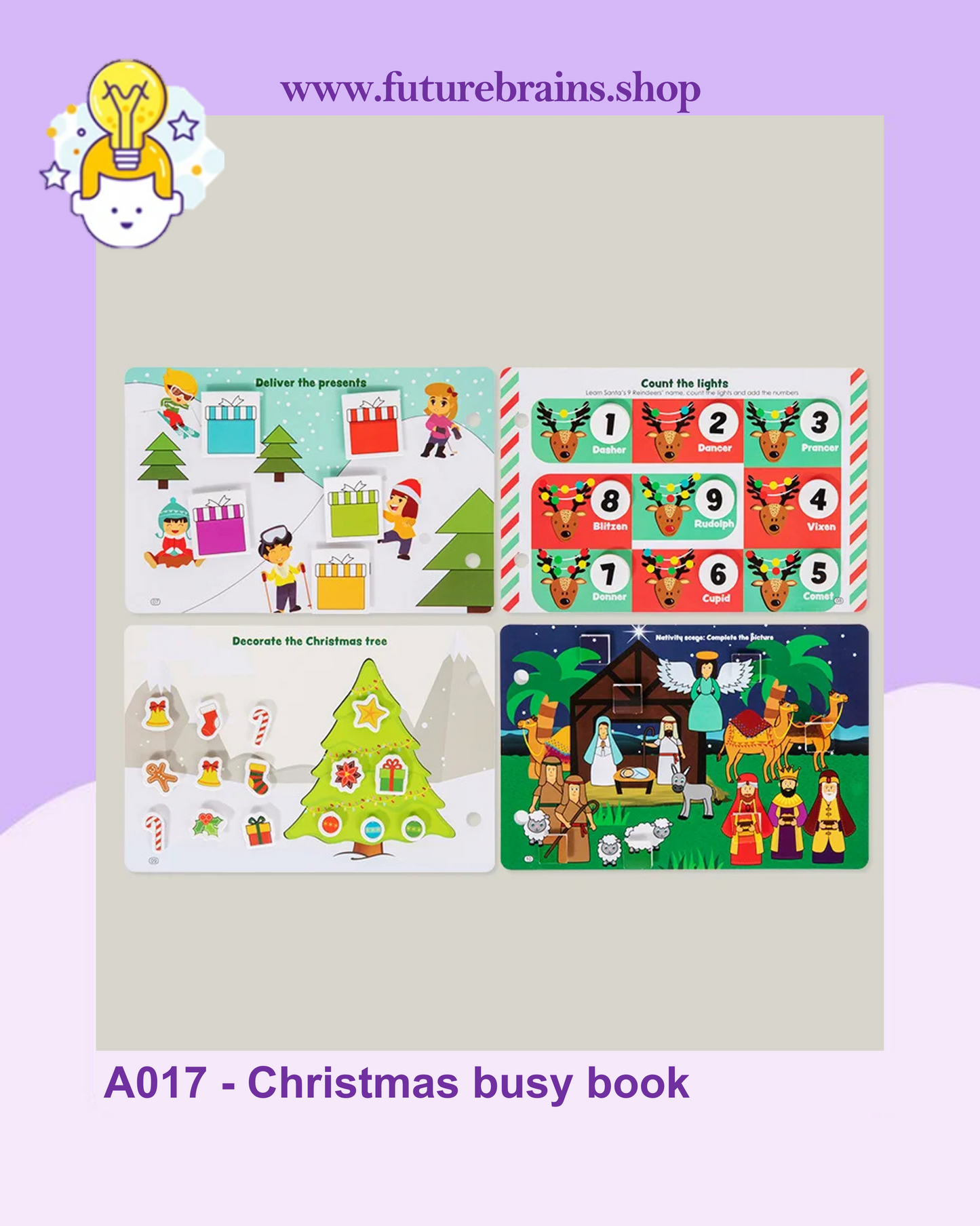 A017 - Christmas busy book