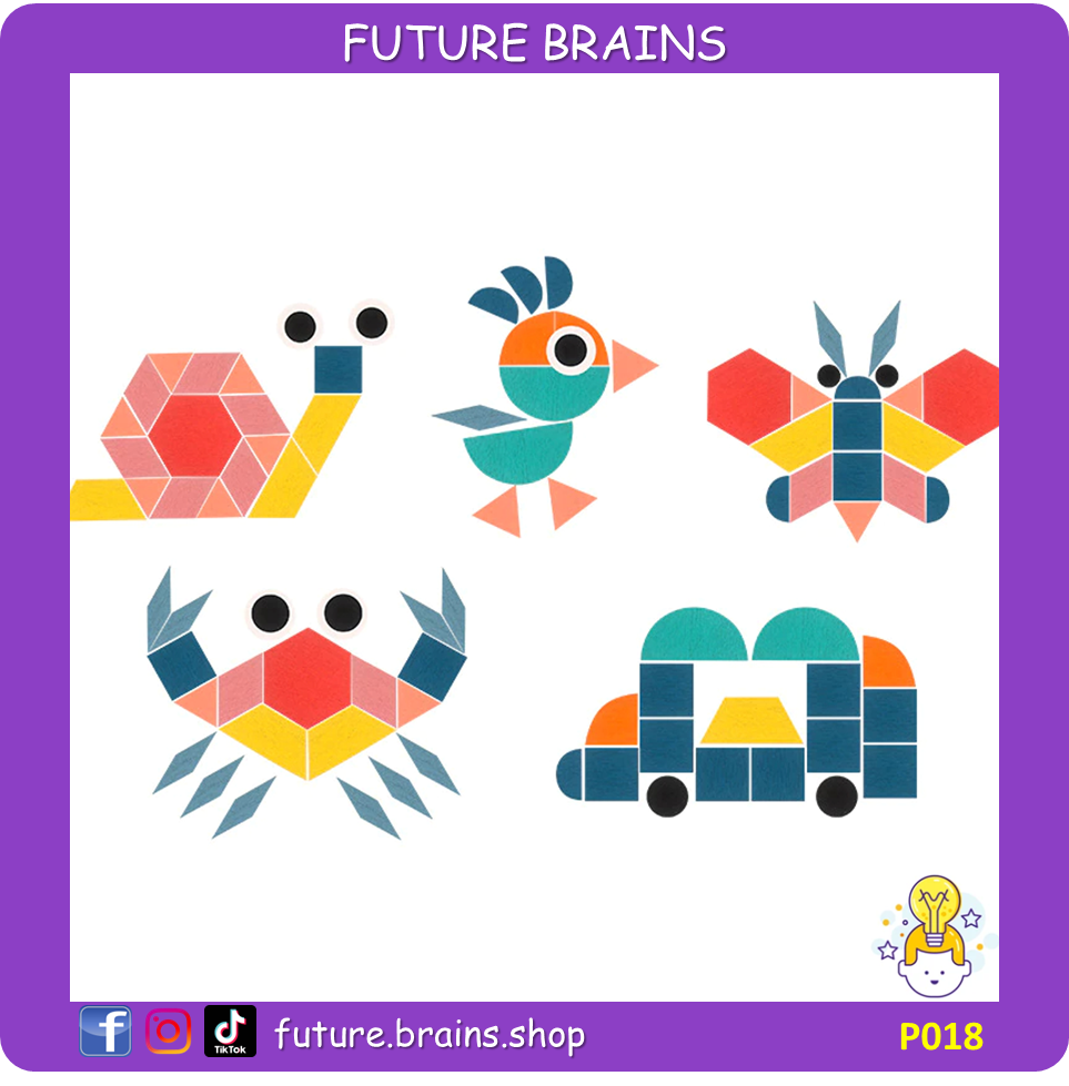 P018 - 180 pcs creative shape puzzle