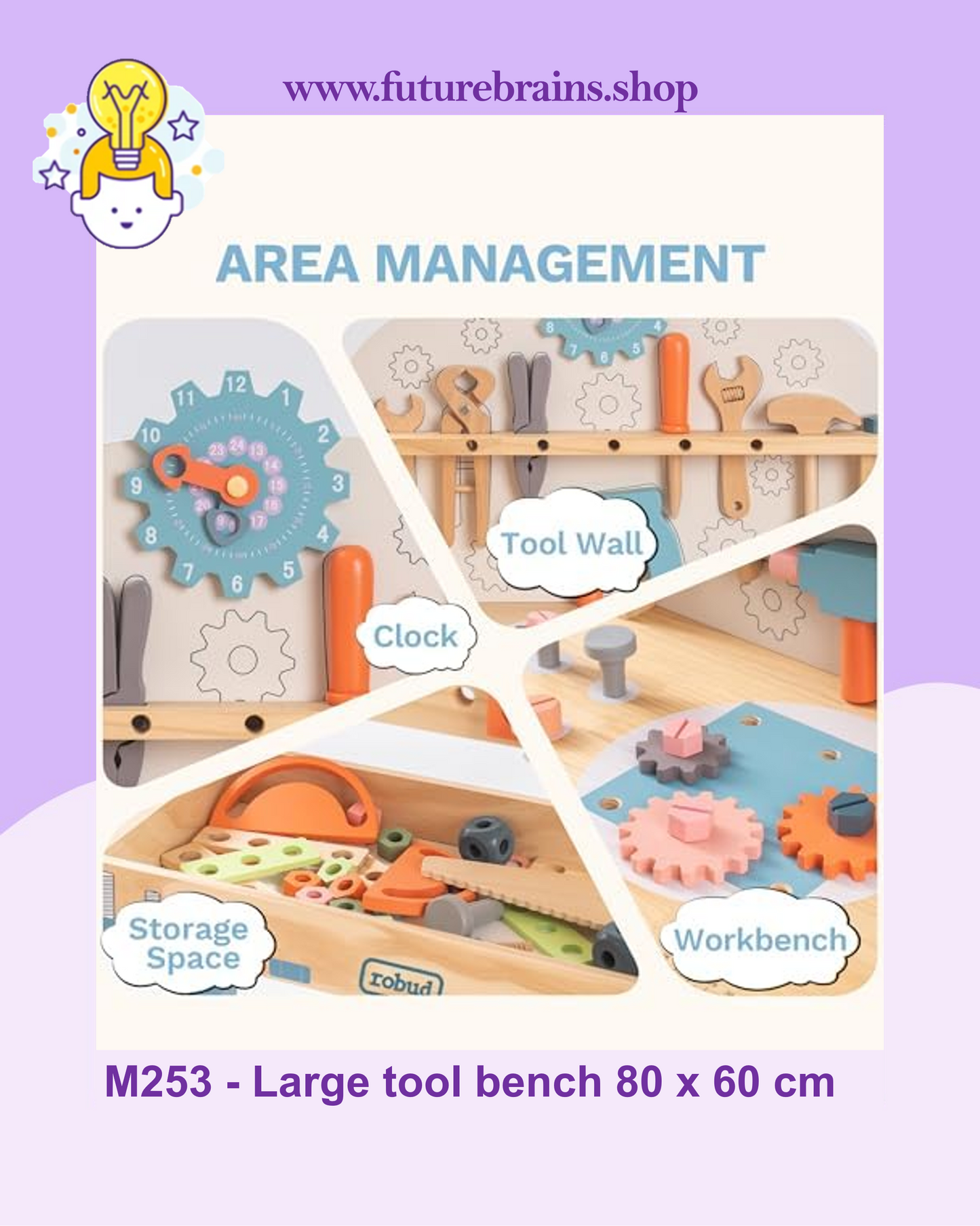 M253 - Large tool bench 80 x 60 cm (FREE DELIVERY)