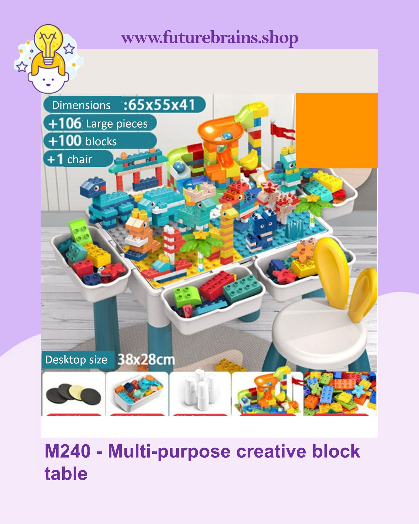 Multi-purpose creative block table (FREE DELIVERY)