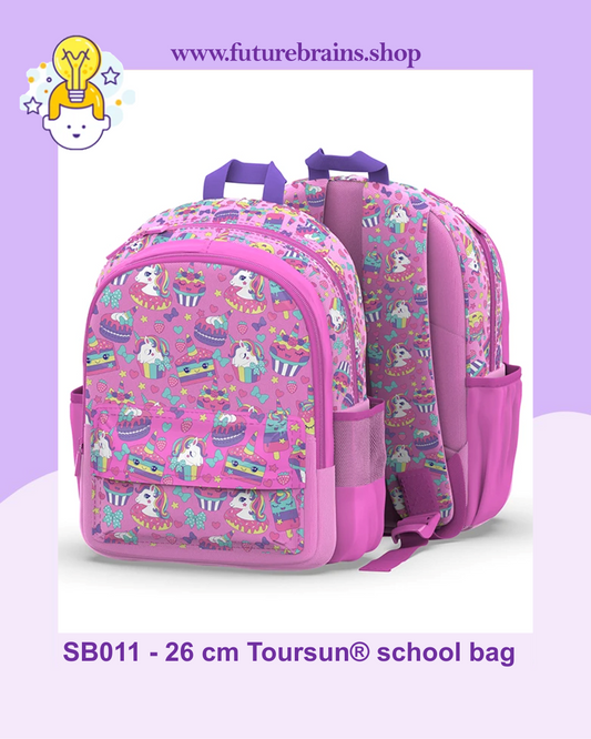 SB011 - 26 cm Toursun® school bag unicorn design