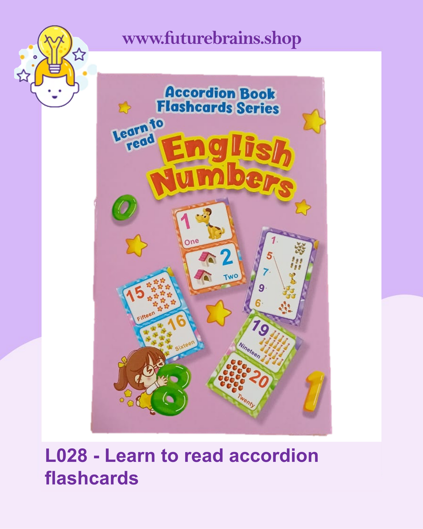 L028 - Learn to read accordion flashcards