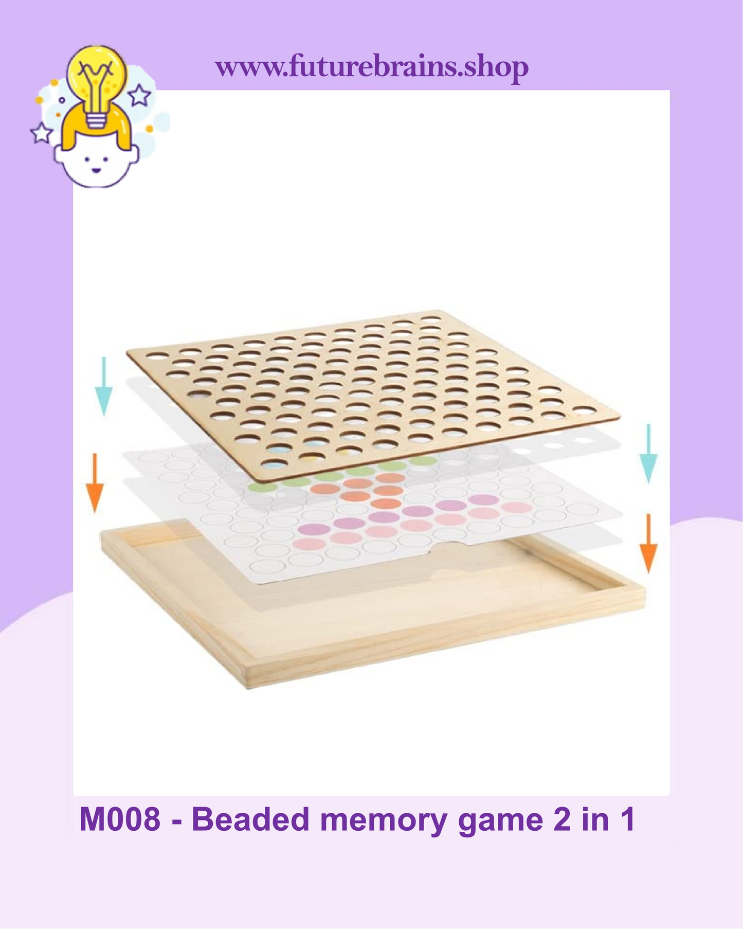 M008 - Beaded memory game 2 in 1