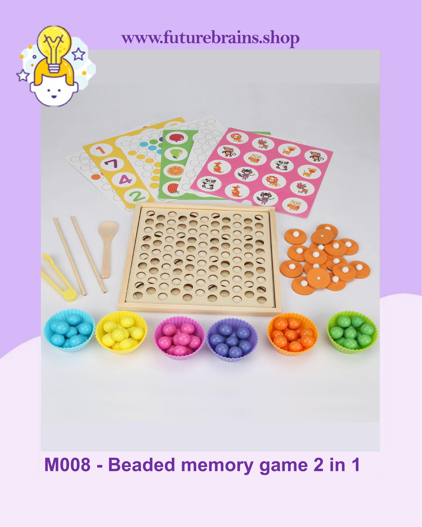 M008 - Beaded memory game 2 in 1
