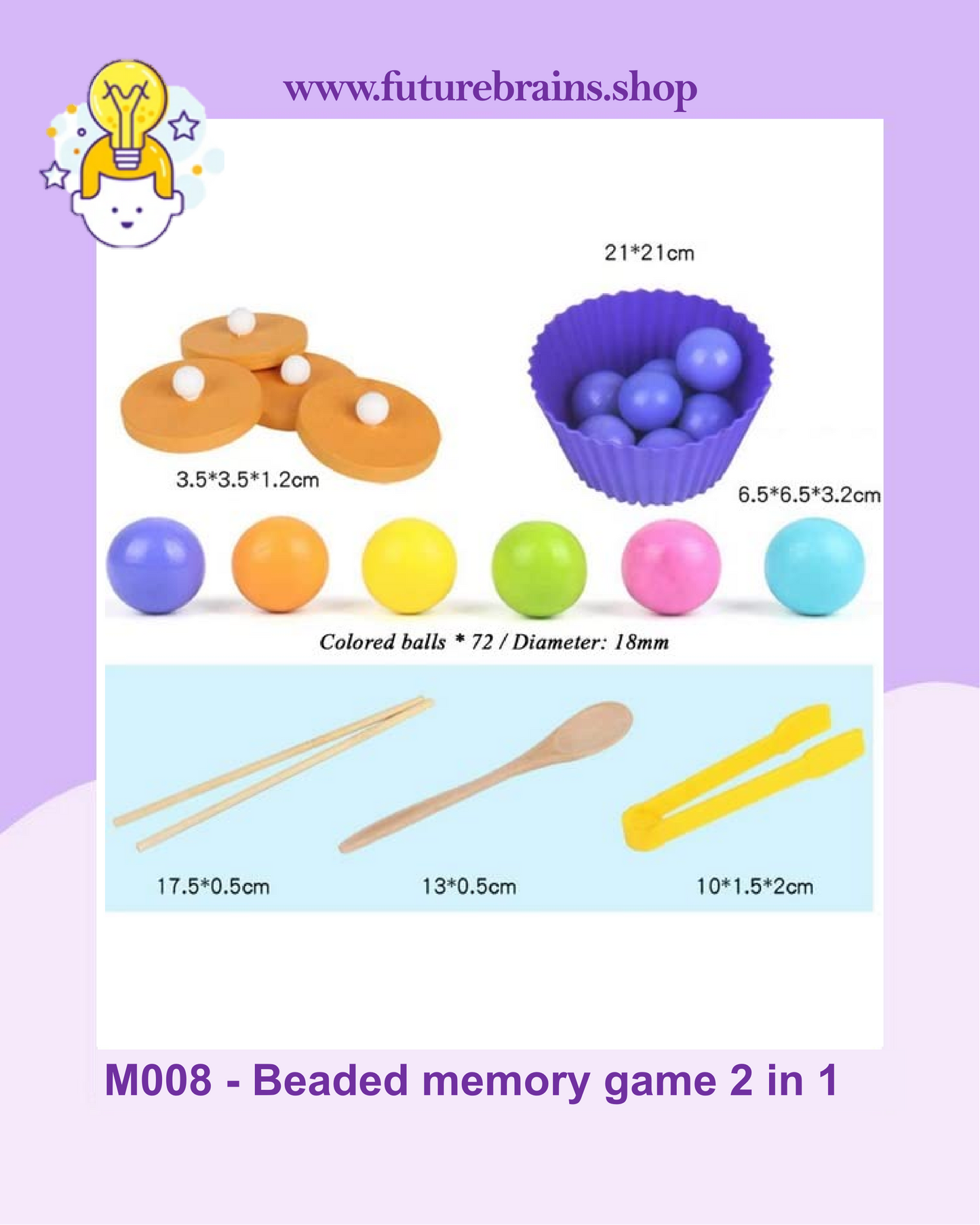 M008 - Beaded memory game 2 in 1