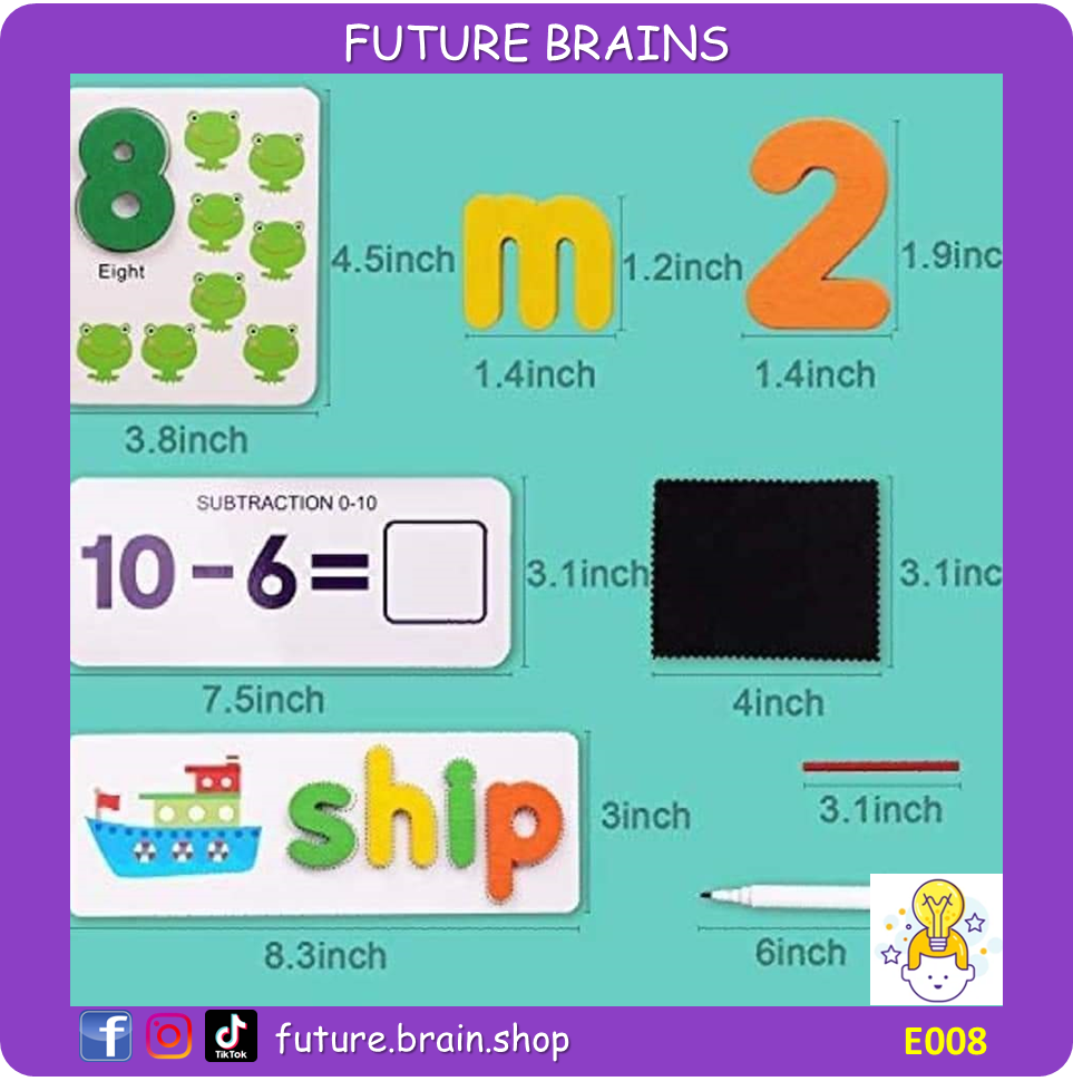 E008 - 2 in 1 Spelling and mathematics game set