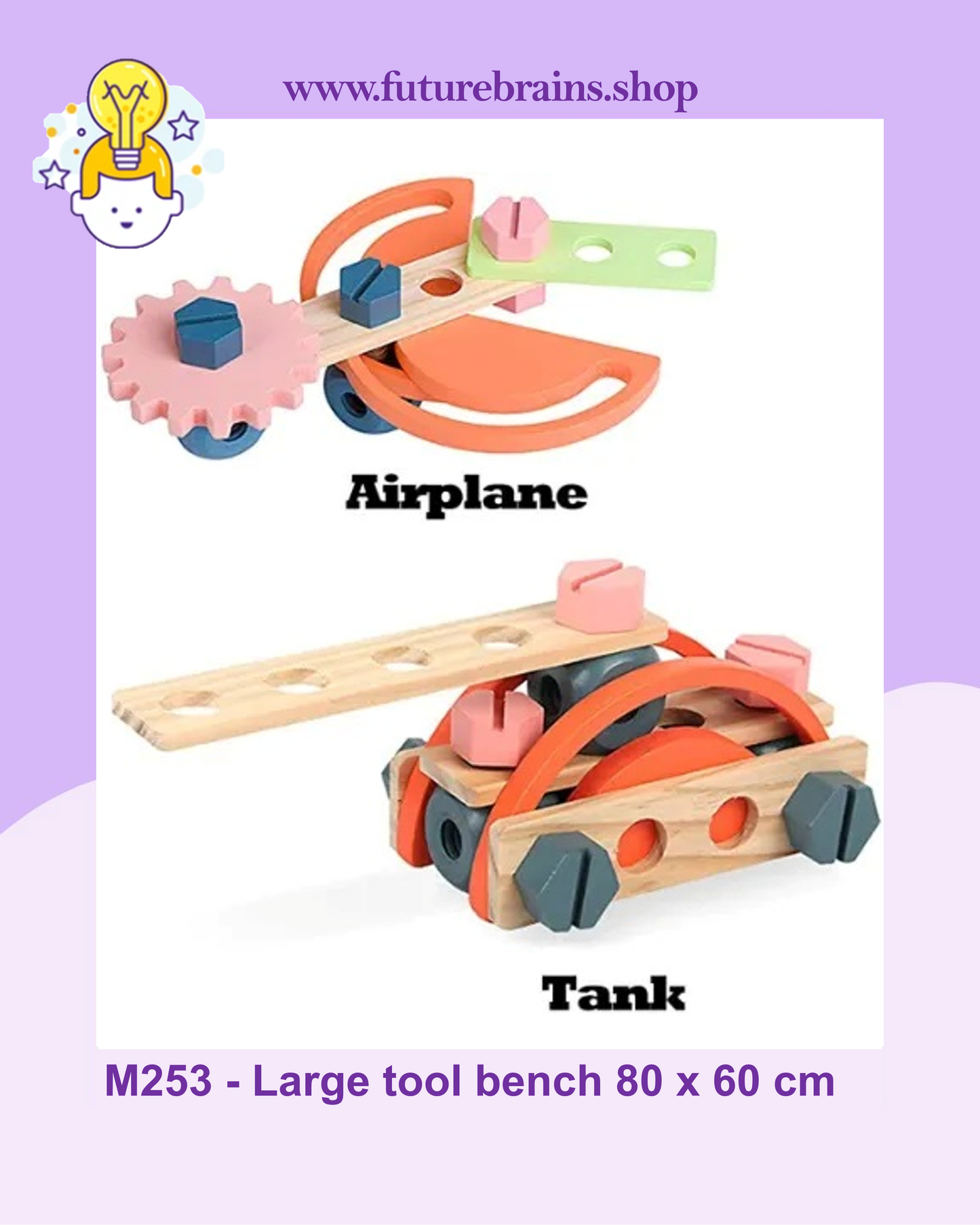 M253 - Large tool bench 80 x 60 cm (FREE DELIVERY)