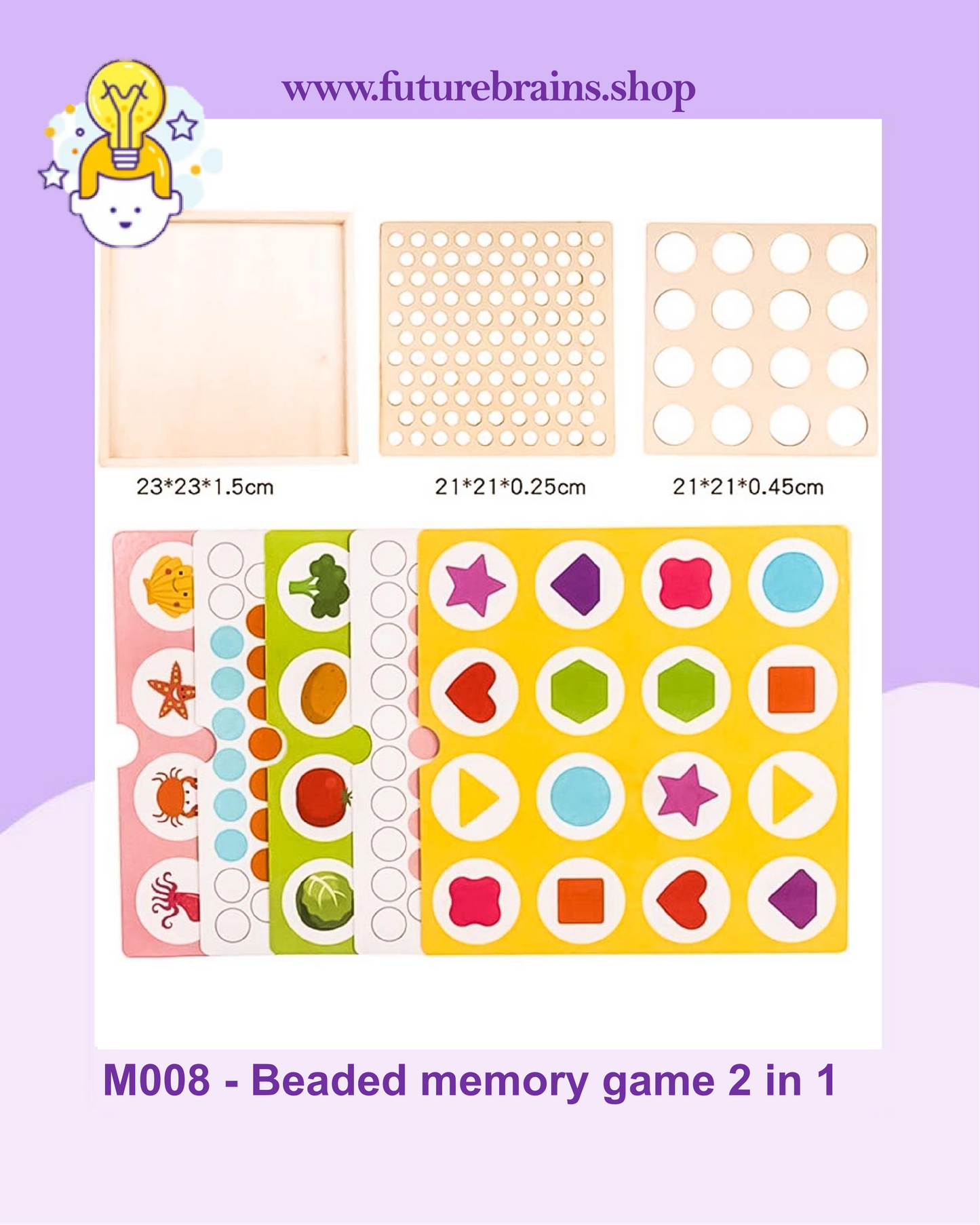 M008 - Beaded memory game 2 in 1