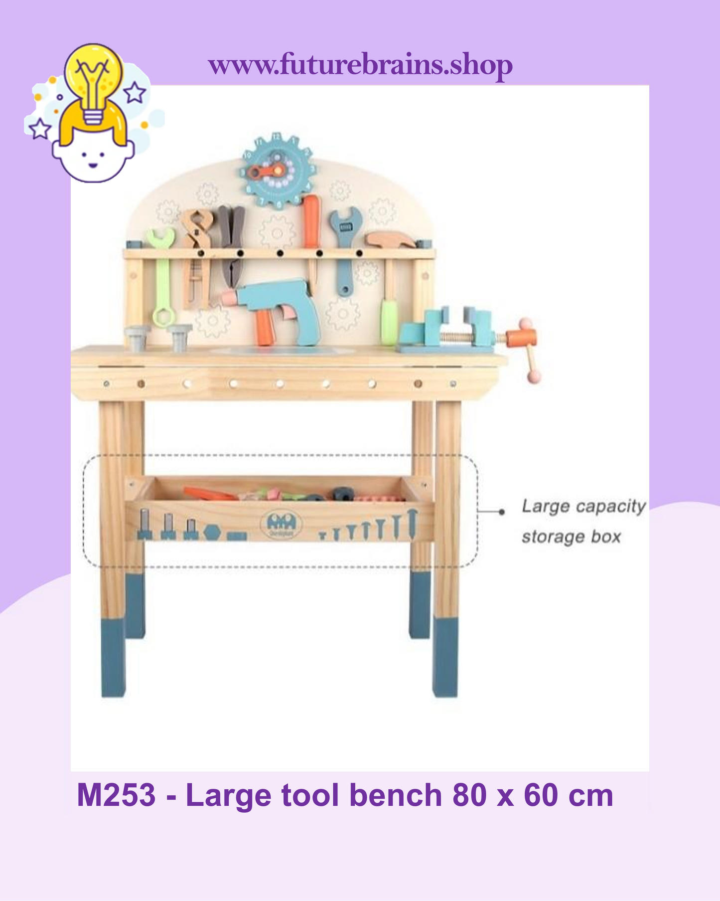 M253 - Large tool bench 80 x 60 cm (FREE DELIVERY)