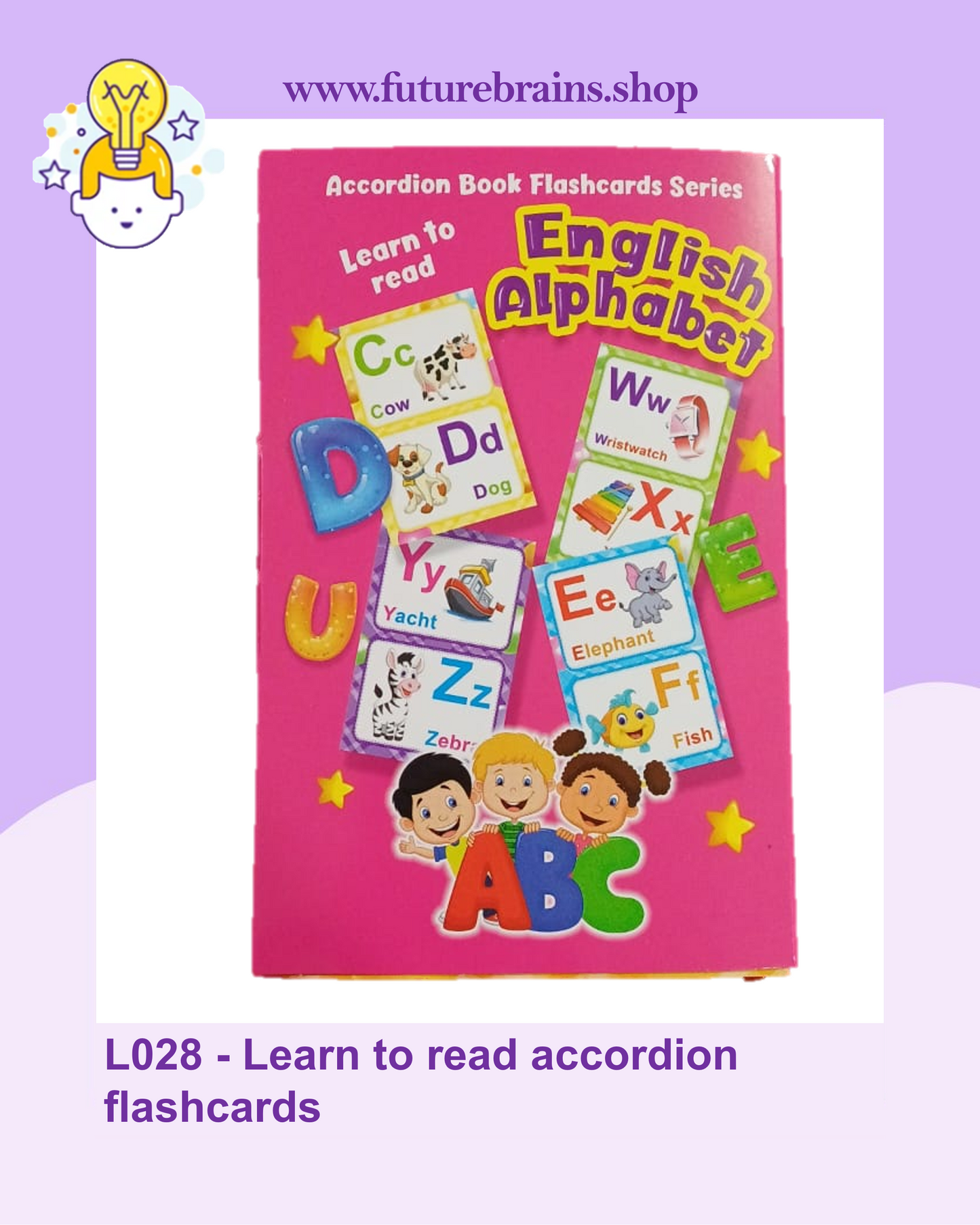 L028 - Learn to read accordion flashcards