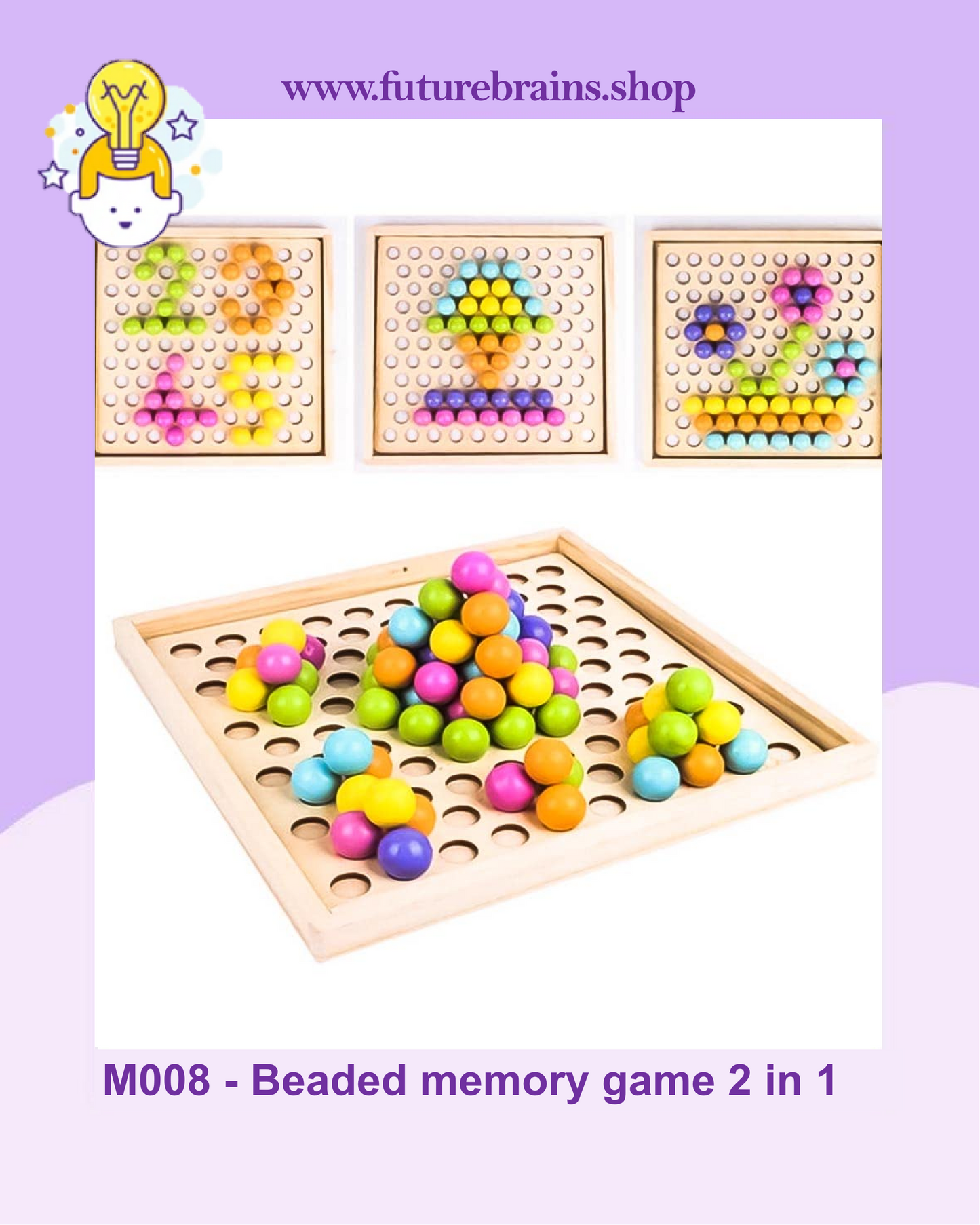 M008 - Beaded memory game 2 in 1