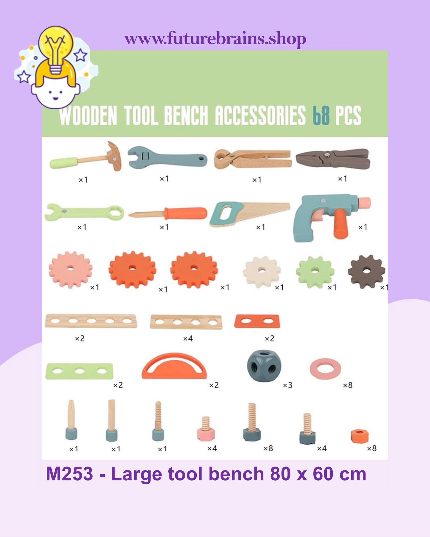 M253 - Large tool bench 80 x 60 cm (FREE DELIVERY)