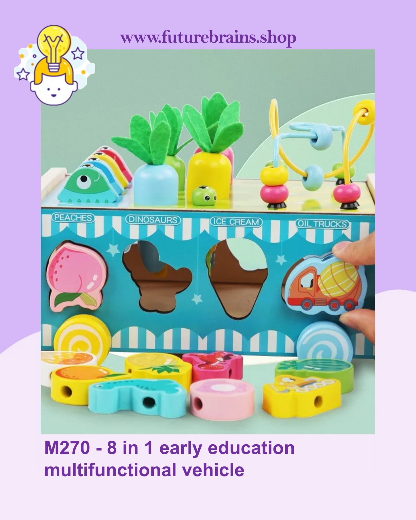 M270 - 8 in 1 early education multifunctional vehicle