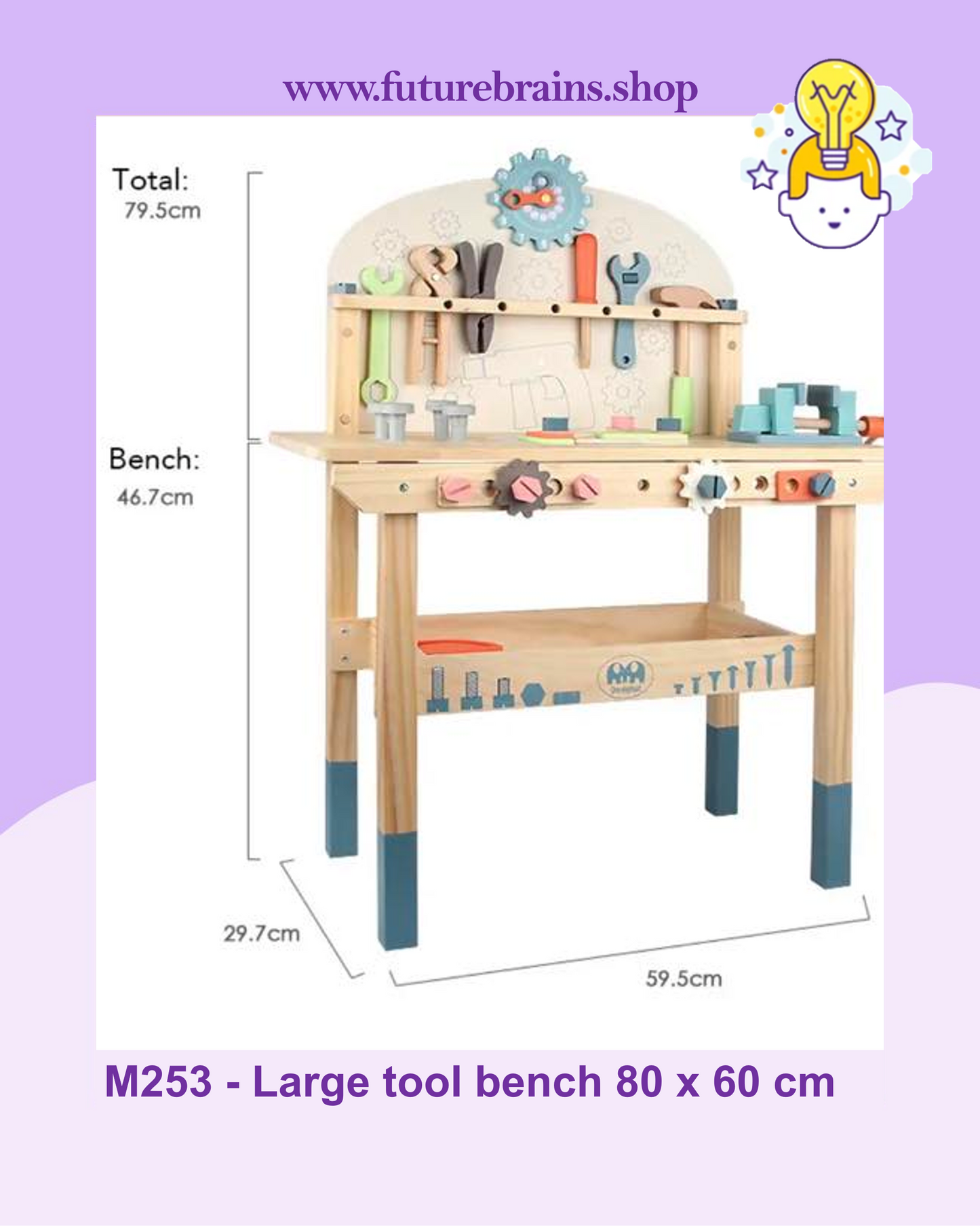 M253 - Large tool bench 80 x 60 cm (FREE DELIVERY)