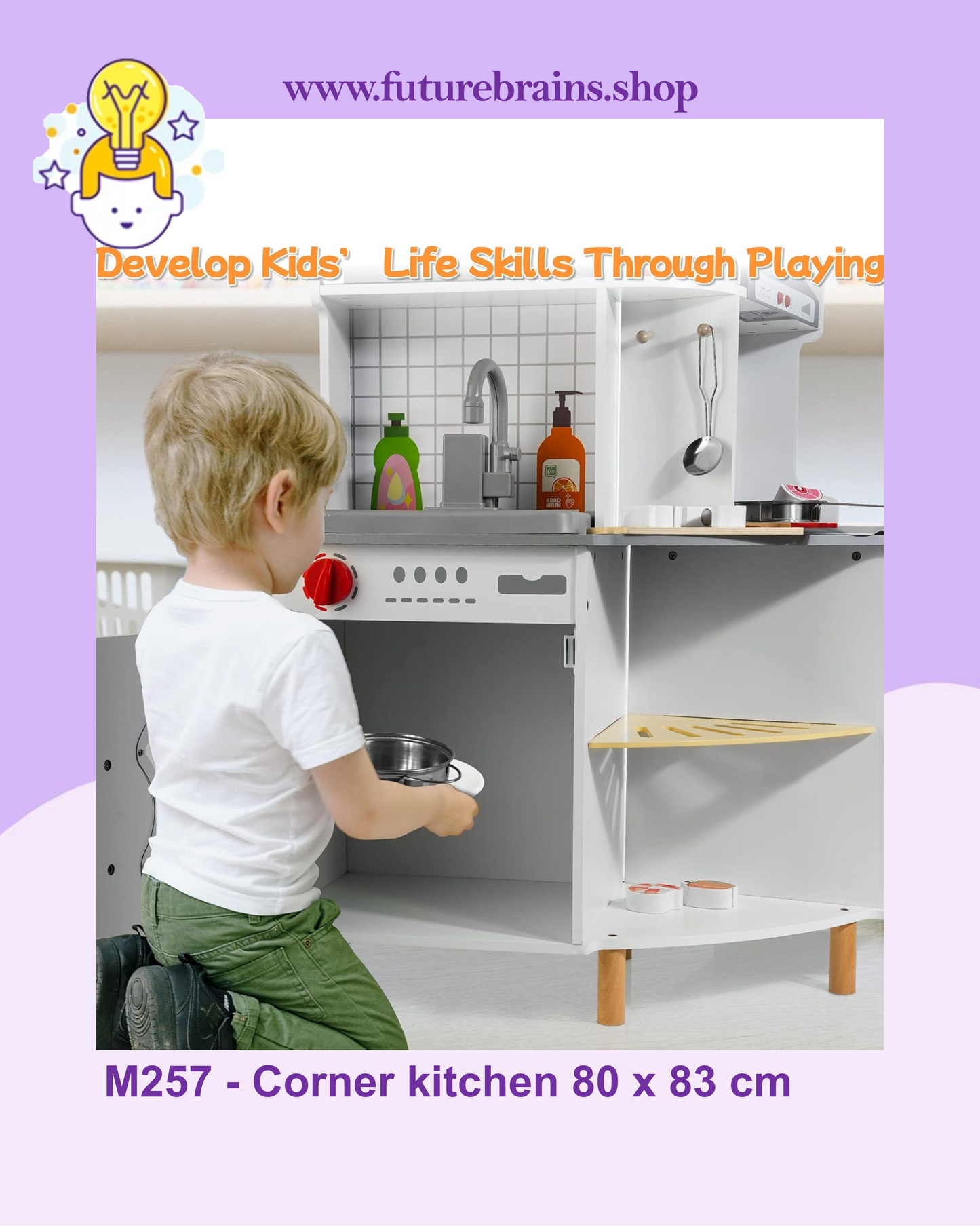 M257 - Corner kitchen 80 x 83 cm (FREE DELIVERY)