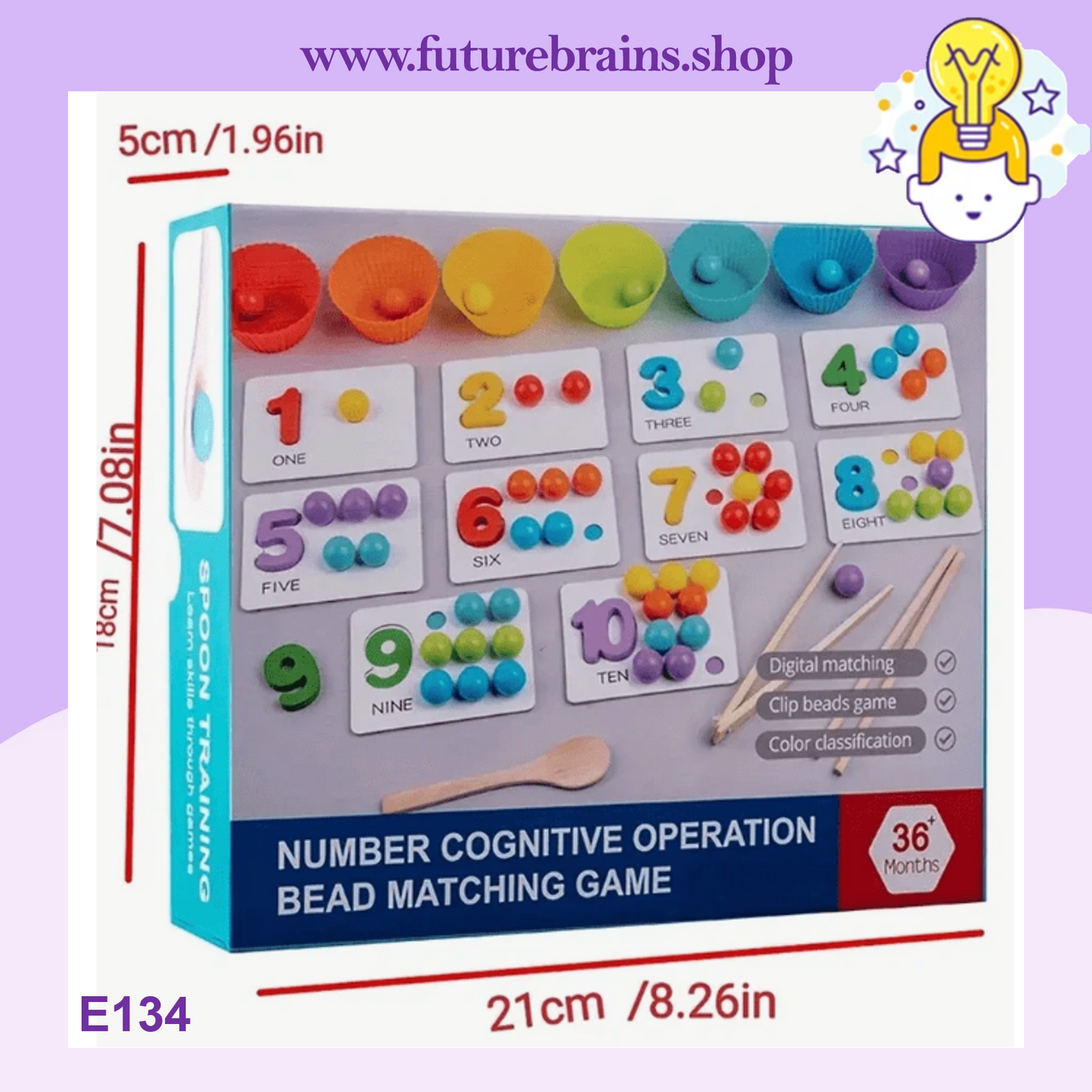 E134 - Number cognitive operation bead matching game