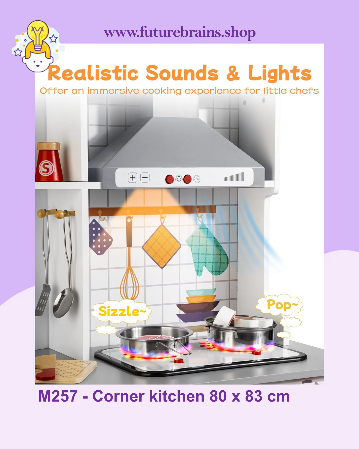 M257 - Corner kitchen 80 x 83 cm (FREE DELIVERY)