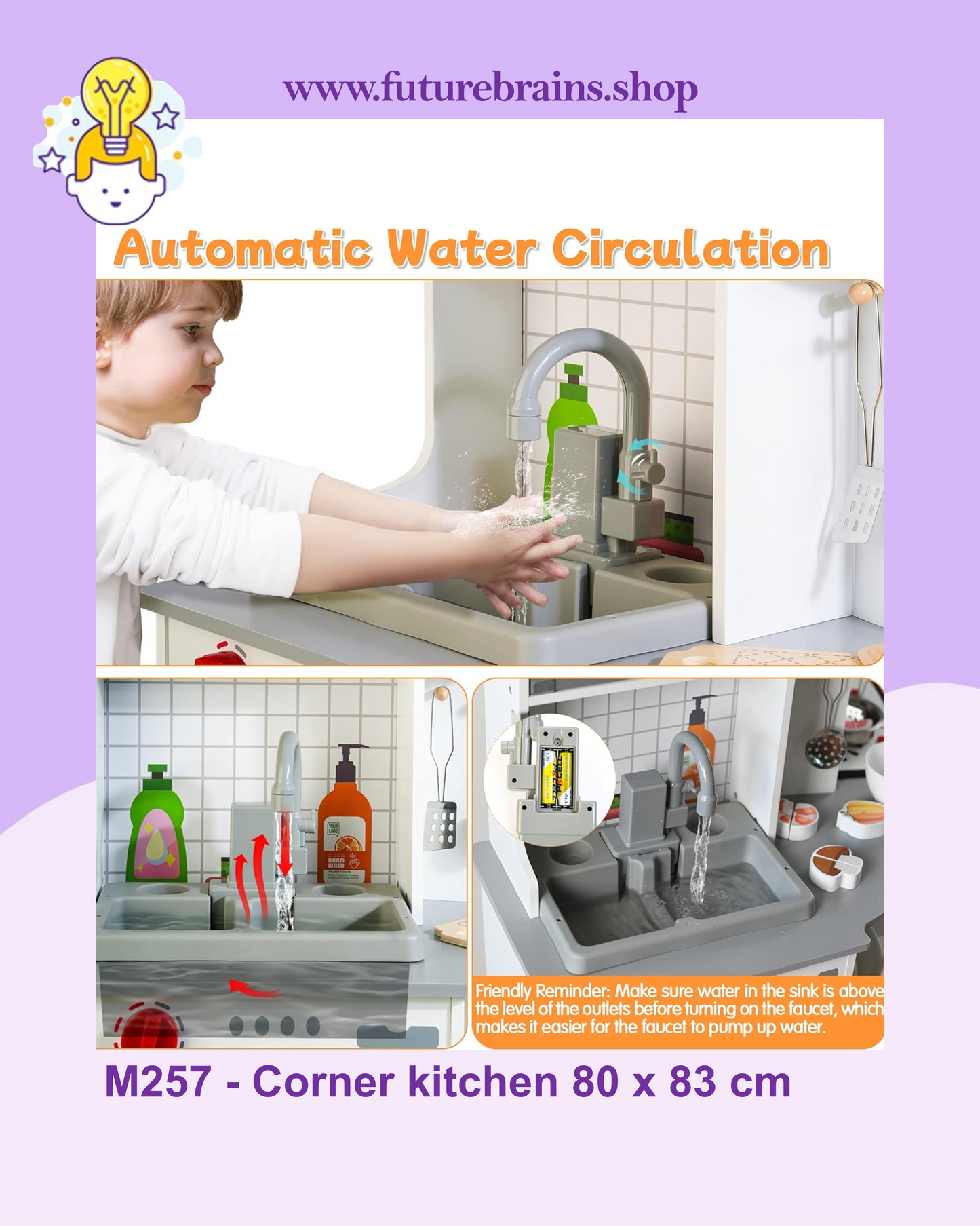 M257 - Corner kitchen 80 x 83 cm (FREE DELIVERY)