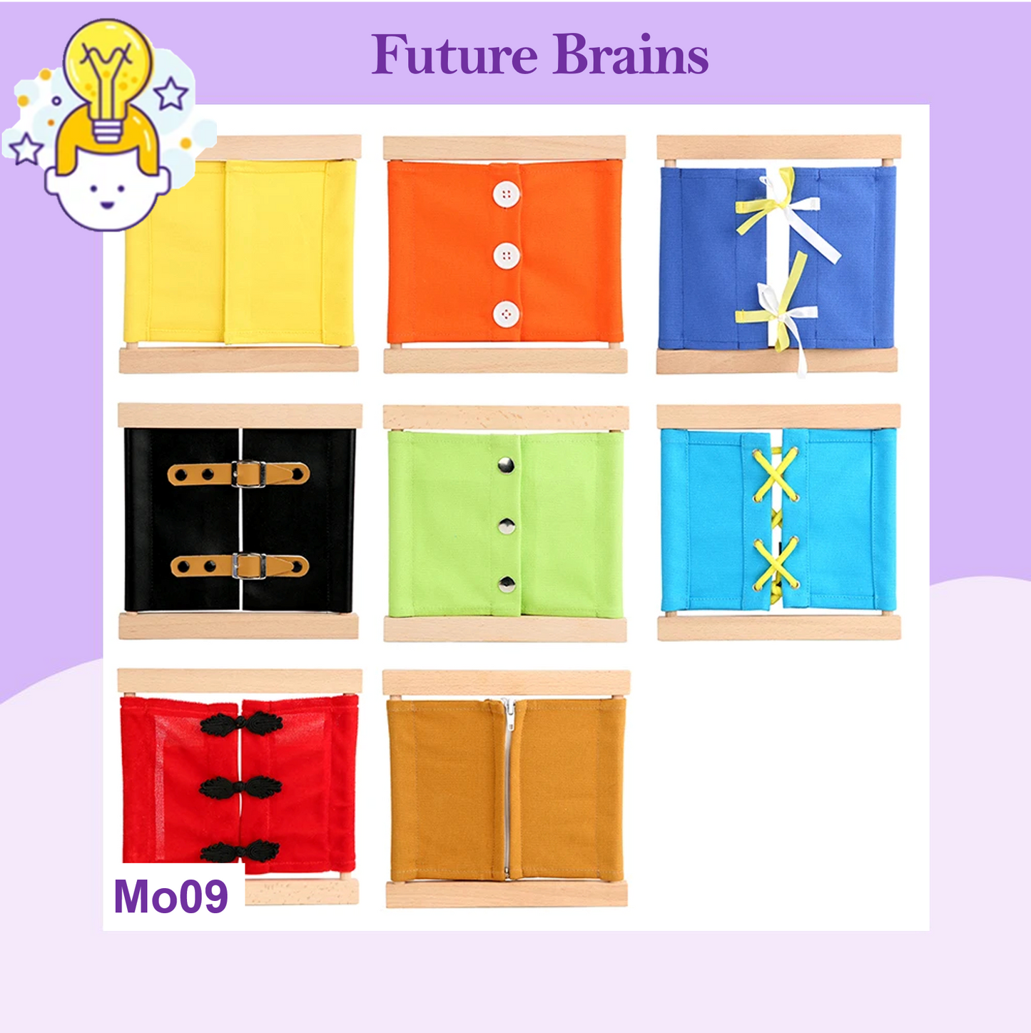 Mo009 - Montessori dressing frames