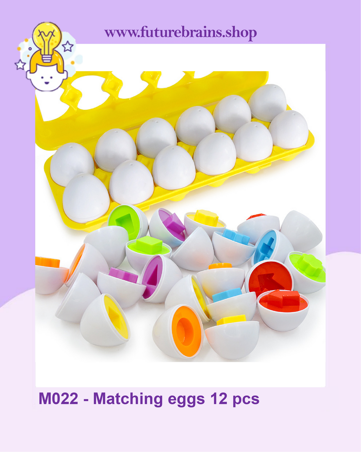 M022 - Matching eggs 12 pcs