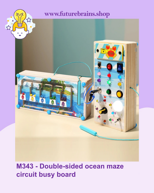M343 - Double-sided ocean maze circuit busy board