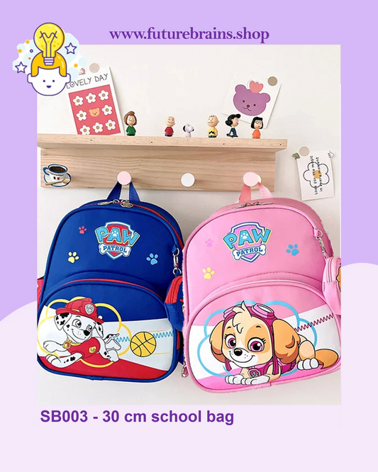 SB003 - 30 cm school bag paw patrol design